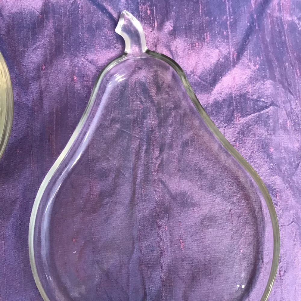5 Mid-century Glass Pear Shaped 🍐 Dishes